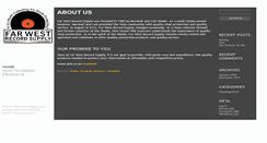 Desktop Screenshot of farwestrecordsupply.com